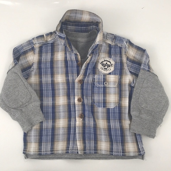 Alpha Industries Inc. Baby Boy Twofer Shirt 2T - Picture 1 of 5